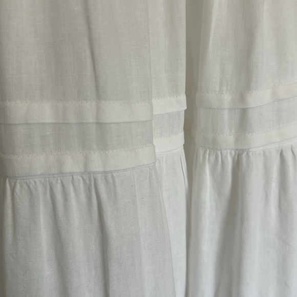 Anthropologie White Somerset Maxi Short Sleeved Dress Size M - Picture 8 of 8